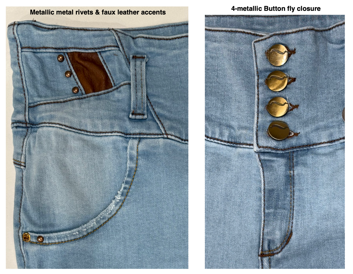 MUAA Butt Lift Columbian Skinny Jeans - Size 11/12 (Small - JS) - Great Deal!