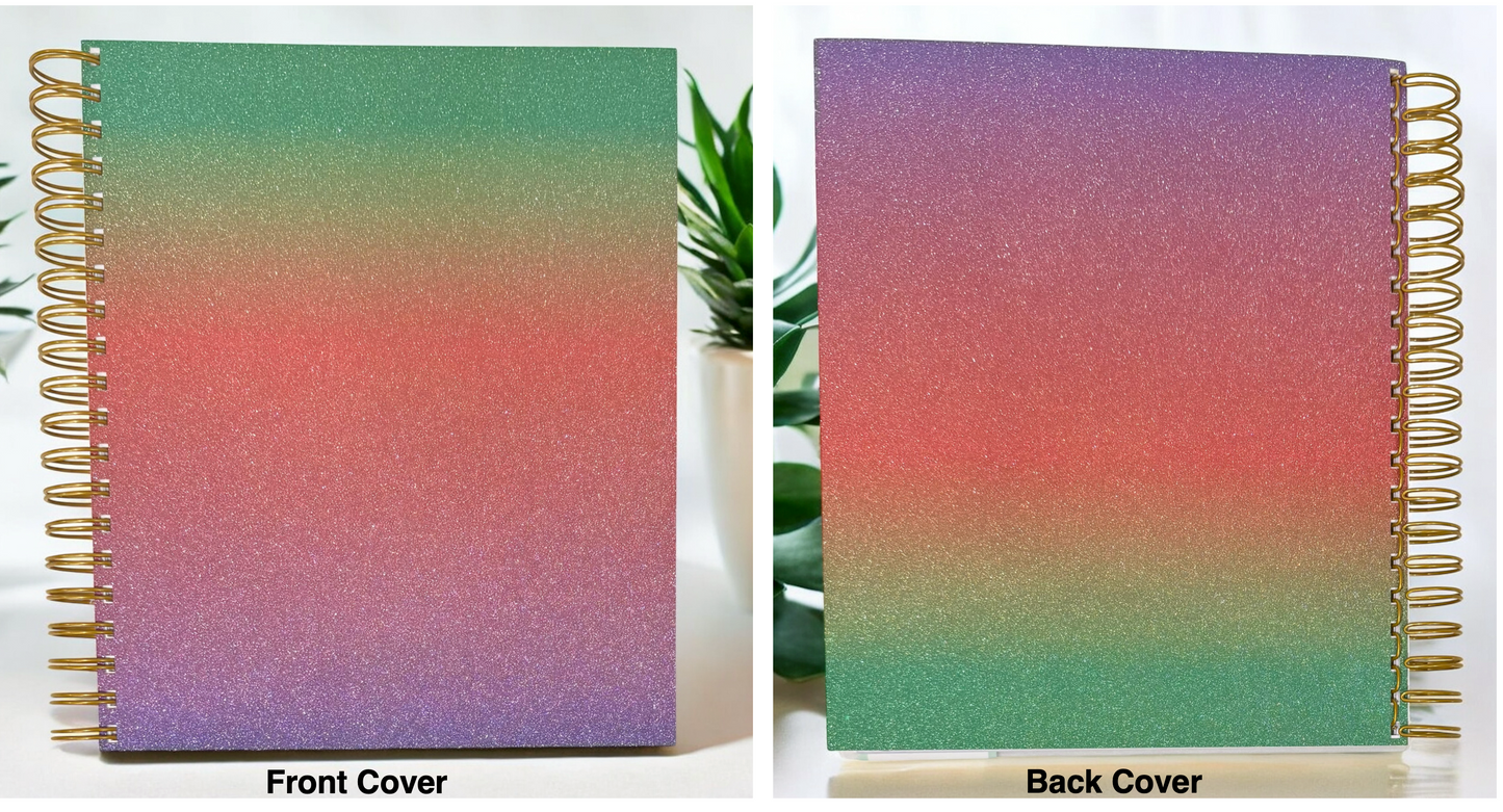 2026 Day Designer® by Blue Sky - Daily/Monthly Planner – BellaRosaMariaBoutique Exclusive Set – Aurora Gradient (Teal, Light Amber, Coral, Magenta, Violet)