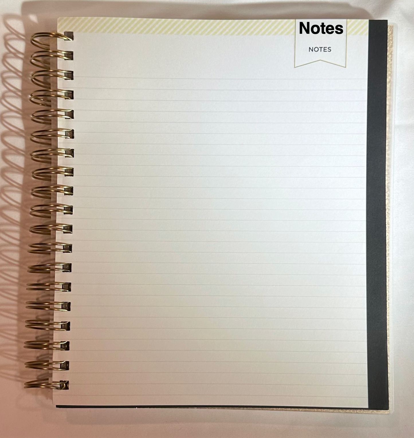 Day Designer 2025 | Large 8x10 | Daily/Monthly Planner & Gold Pen Set | Yellow