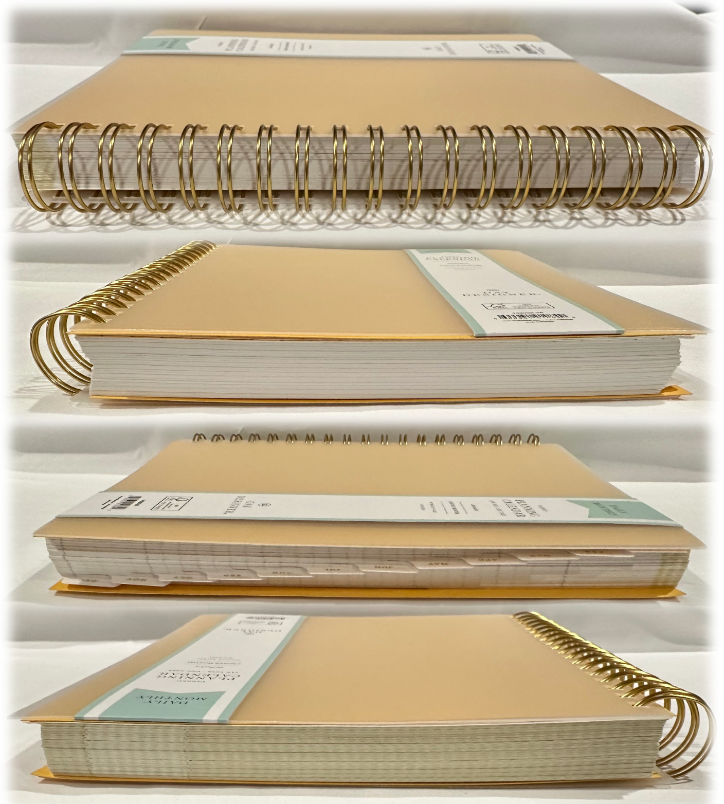 Day Designer 2025 | Large 8x10 | Daily/Monthly Planner & Gold Pen Set | Yellow