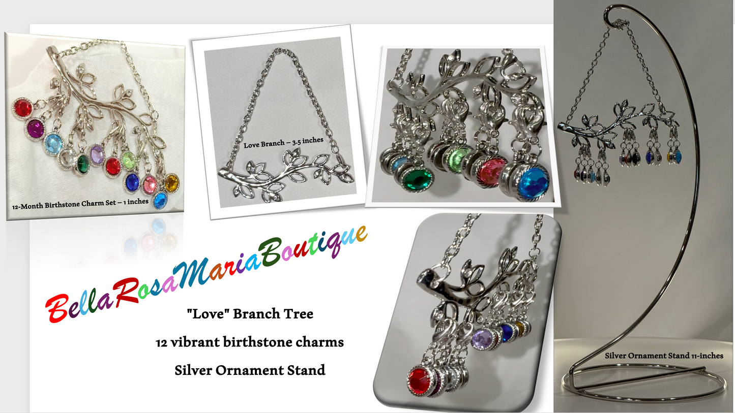 GANZ Love Branch 12-Month Birthstone Charms Ornament Stand