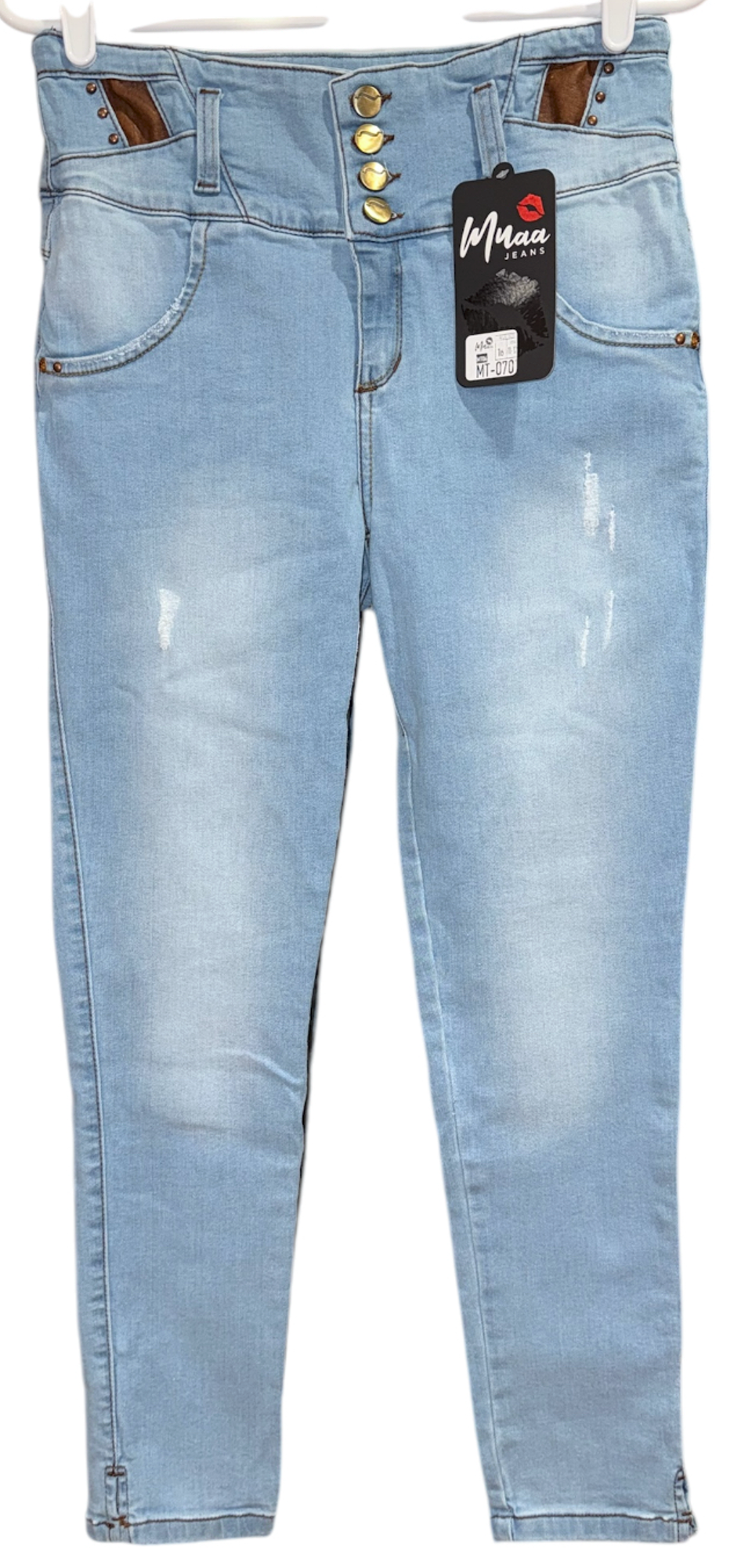 MUAA Butt Lift Columbian Skinny Jeans - Size 11/12 (Small - JS) - Great Deal!