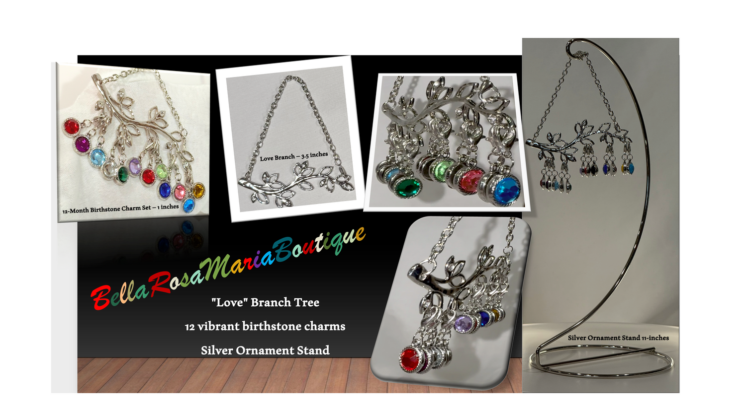 Love Branch Tree Birthstone Set