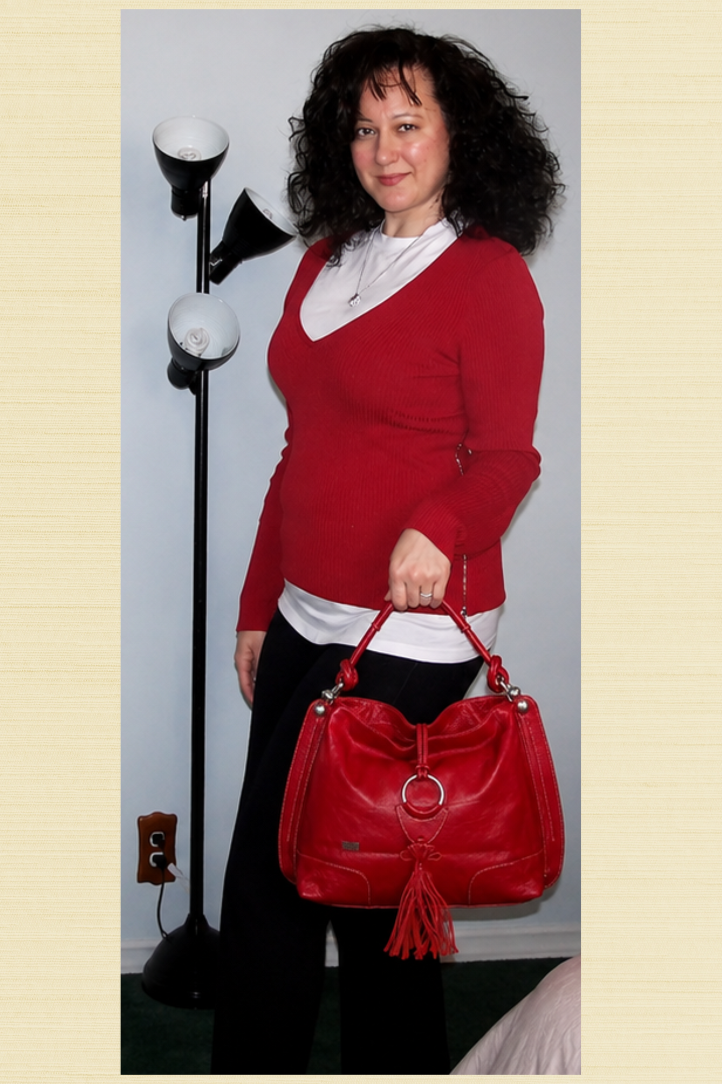 Celsius | Genuine Leather | Red Handbag | Large | Free Shipping! | BellaRosaMariaBoutique Exclusive