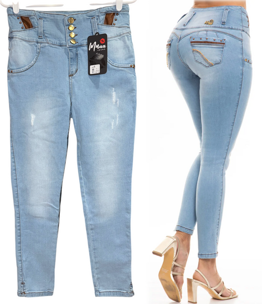 MUAA Butt Lift Columbian Skinny Jeans - Size 11/12 (Small - JS) - Great Deal! | 40% Off