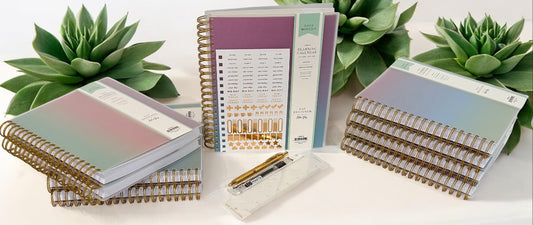 2026 Aurora Twilight Gradient Daily/Monthly Planner Gift Set – BellaRosaMariaBoutique™ Exclusive