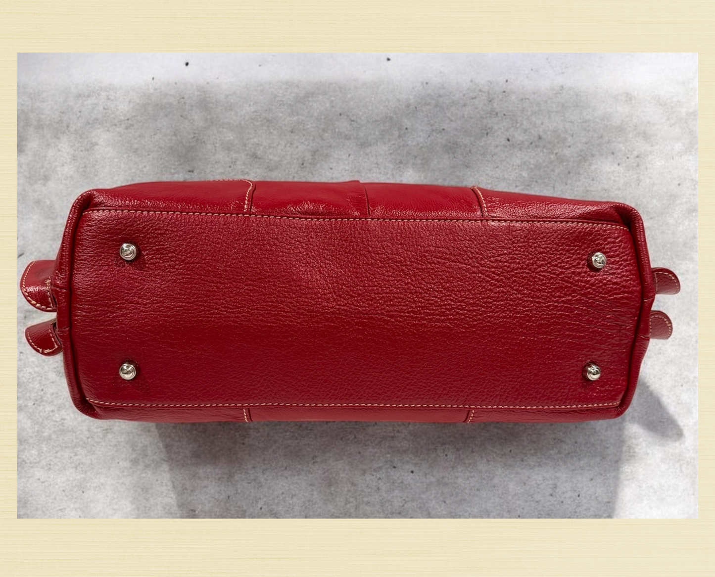 Celsius | Genuine Leather | Red Handbag | Large | Free Shipping! | BellaRosaMariaBoutique Exclusive