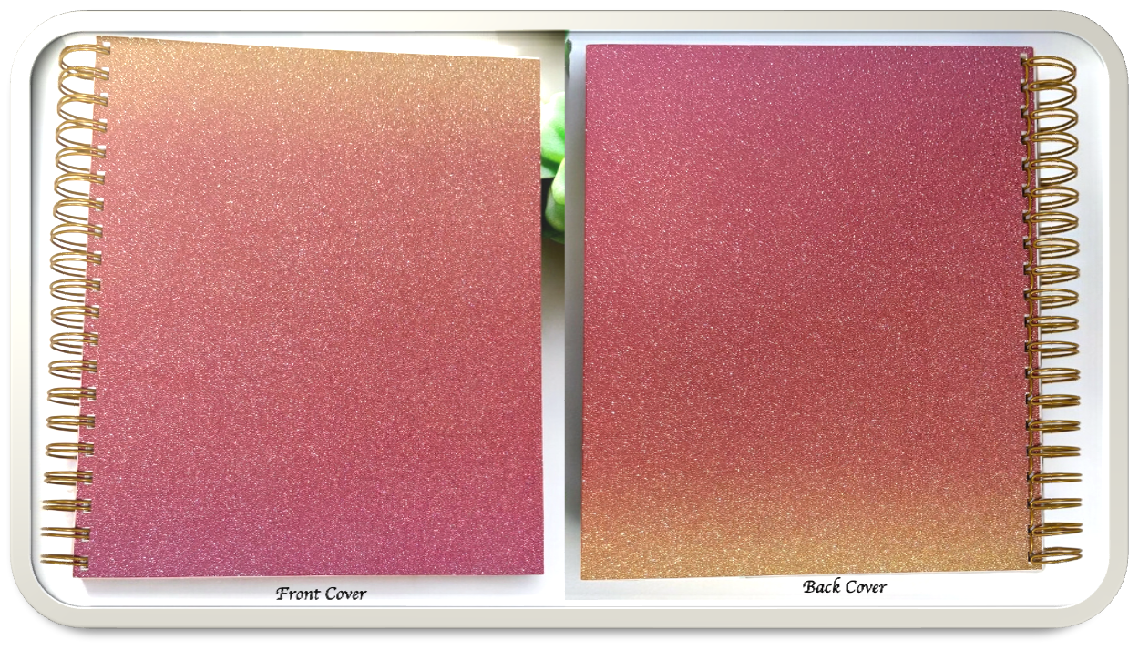 2026 Aurora Rose Gold Gradient Daily/Monthly Planner Gift Set – BellaRosaMariaBoutique™ Exclusive