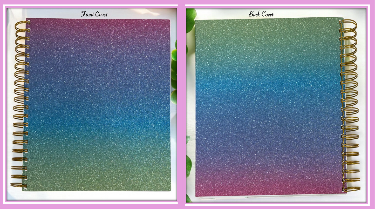 2026 Aurora Boreal Gradient Daily/Monthly Planner Gift Set – BellaRosaMariaBoutique™ Exclusive