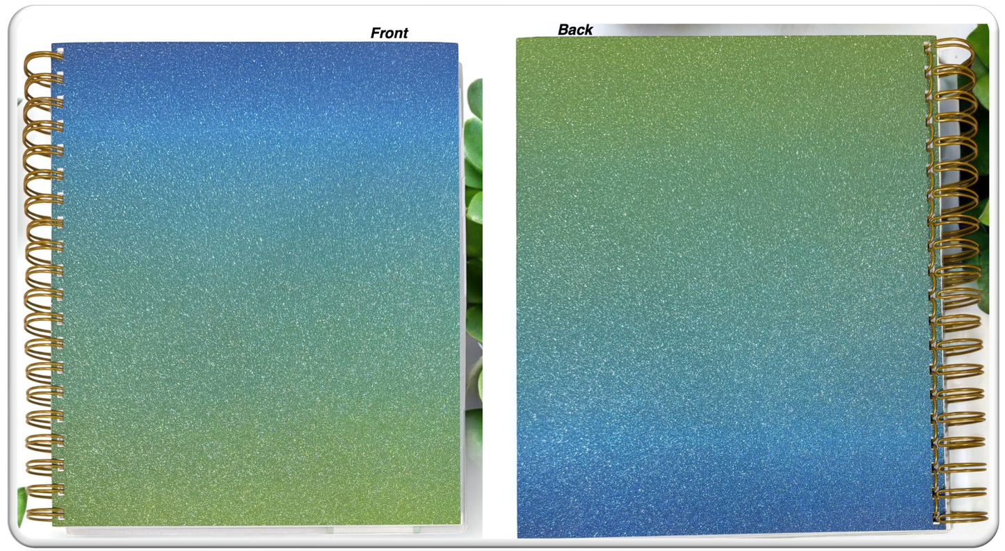 2026 Aurora Tropical Gradient Daily/Monthly Planner Gift Set – BellaRosaMariaBoutique™ Exclusive