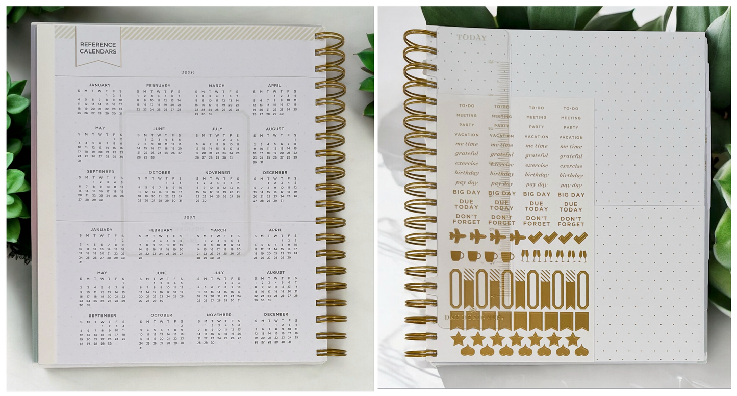 2026 Aurora Tropical Gradient Daily/Monthly Planner Gift Set – BellaRosaMariaBoutique™ Exclusive