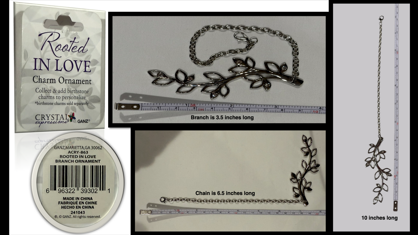 GANZ Love Branch 12-Month Birthstone Charms Ornament Stand