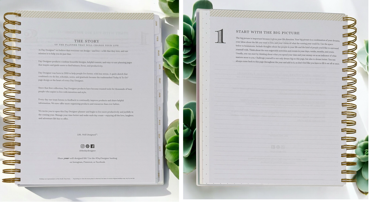2026 Aurora Tropical Gradient Daily/Monthly Planner Gift Set – BellaRosaMariaBoutique™ Exclusive