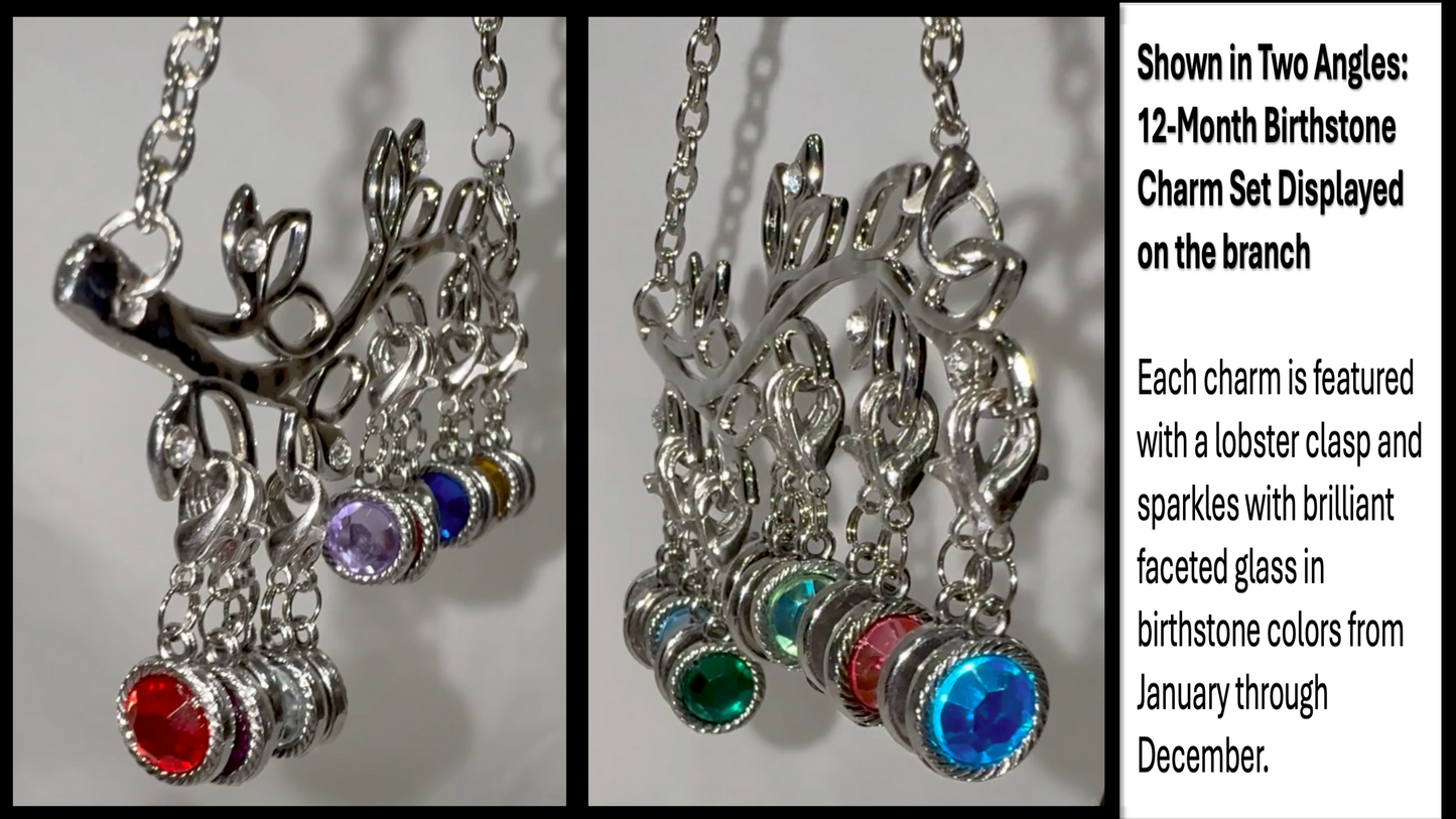 GANZ Love Branch 12-Month Birthstone Charms Ornament Stand