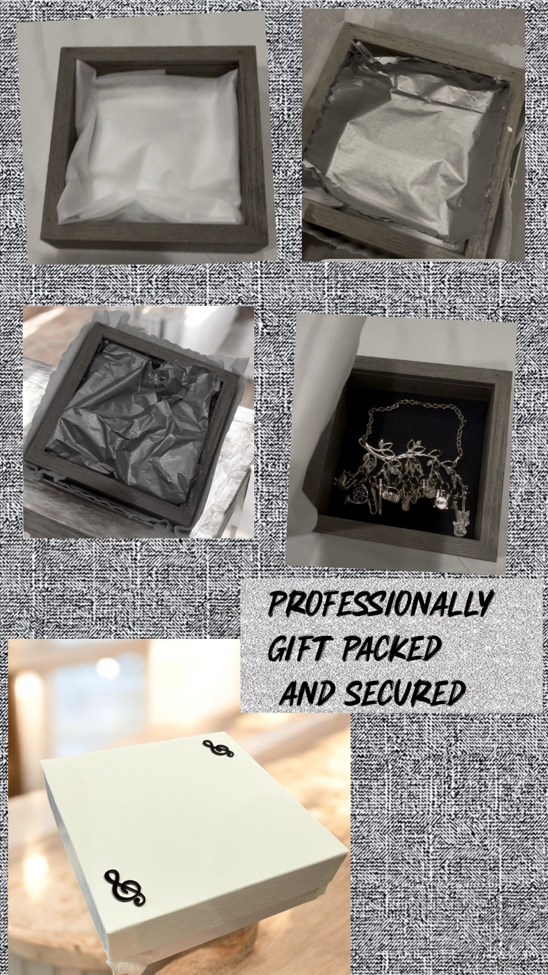 BellaRosaMariaBoutique™ - “Handmade Exclusive” Symphony Musical Décor Shadow Box