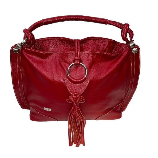 Bella Rosa Maria Boutique | Celsius | Genuine Leather | Red Handbag | Large | 40% Off
