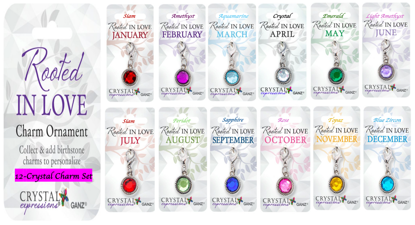 GANZ Love Branch 12-Month Birthstone Charms Ornament Stand