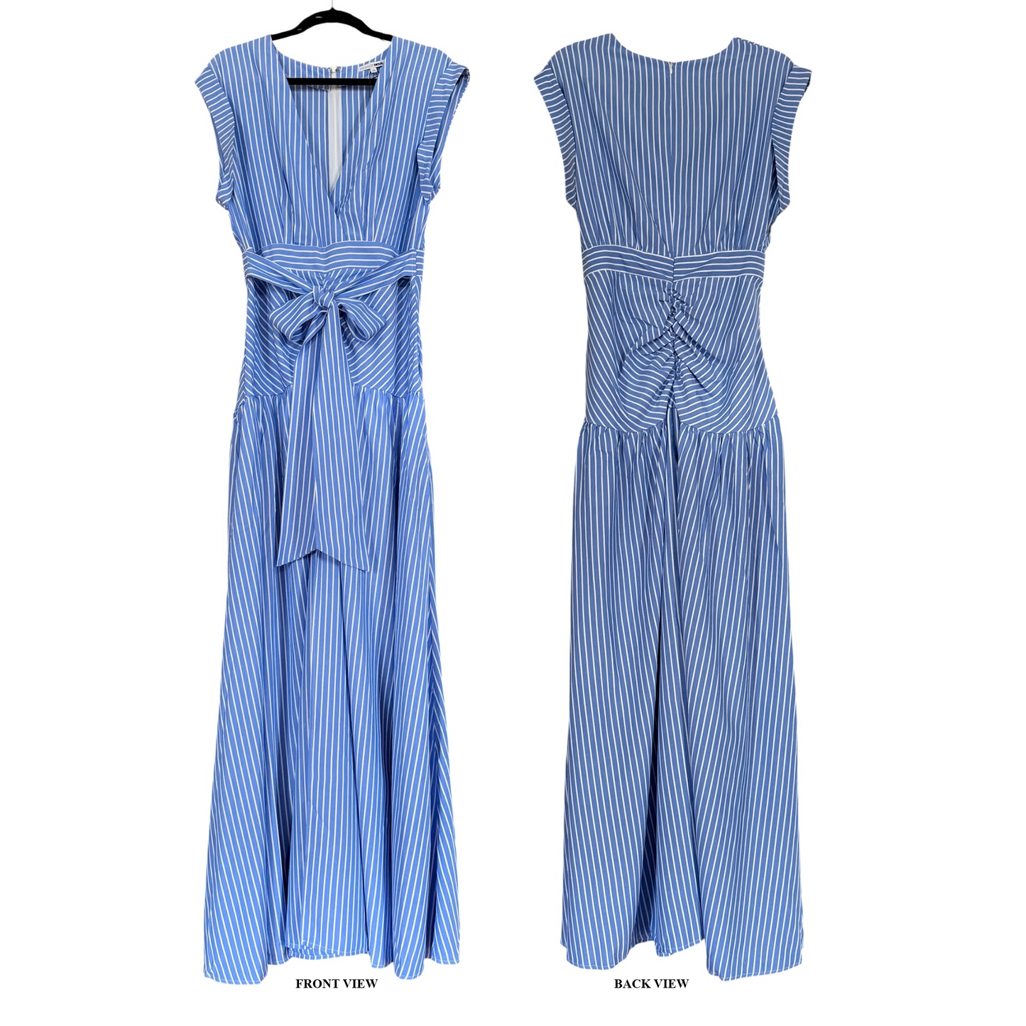 Fashion Nova Evelyn Striped Maxi Dress Blue Combo XL | BellaRosaMariaBoutique™ Exclusive | NWT
