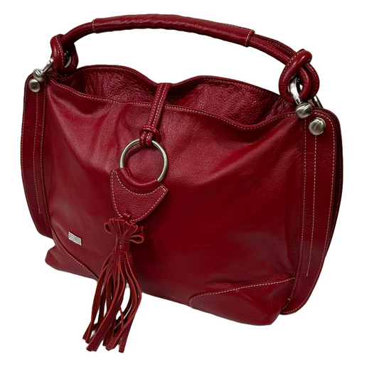 Bella Rosa Maria Boutique | Celsius | Genuine Leather | Red Handbag | Large | 40% Off